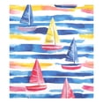 thumbnail image 6 of Yayeee Magnetic Dishwasher Cover for The Front Decoration Home Kitchen Machine Sticker Protector, Red Hand Drawn Sailboats, 6 of 6