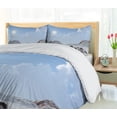 thumbnail image 5 of Ambesonne Blue White Duvet Cover Sets, Snowy Day Wild Horse, 2-King, Blue White, 5 of 7