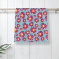 thumbnail image 5 of KLL Daisies Flowers Ultra Absorbent & Soft Hand Towels for Bath, Hand, Face, Gym and Spa-27.5x16in, 5 of 7