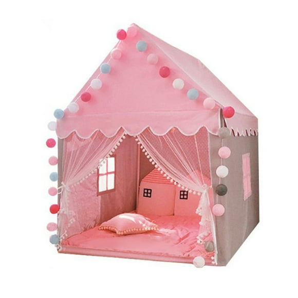 YOPTOP Children Play Tent Princess Castle House 51.2 x 39.4 x 47.2 Inch Game Room Cartoon Easy Assemble Playhouse Tent Toys Gifts for Boys Girls Indoor and Outdoor (Pink),pink
