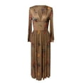 thumbnail image 5 of NMMUED Maxi Dresses for Women 2025, Floral Dress for Women, Long Western Dress for Women, Flowy Dresses for Women, Western Maxi Dress, Brown L, 5 of 7