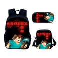 thumbnail image 4 of Roblox-mochila escolar para niños y niñas, Juego de 3 piezas, bolsa para estudiantes, 4 of 5