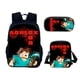 thumbnail image 4 of Roblox-mochila escolar para niños y niñas, Juego de 3 piezas, bolsa para estudiantes, 4 of 5