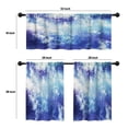 thumbnail image 4 of LALILO Kitchen Curtains and Valances Set of 3 36" Galaxy Window Treatment Tiers for Window Decor, 4 of 5