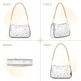 thumbnail image 7 of FORMRS Womens Shoulder Bag with Chain Strap Clutch Purse Cute Tote Handbag, White Retro Pattern, 7 of 7