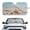 Beach Starfish Print, variant on XYZCANDO Foldable Sunshade with Cute Guinea Pigs Driving, Windshield Sun Shade for Front Window, Keeps Vehicle Cool for Summer Road Trips