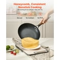 thumbnail image 6 of VEVOR Cast Iron Skillet, 3-Piece Frying Pan Set (8, 10, 12 in), Nonstick Skillets with Detachable Wood Handle, Pre-Seasoned Chef's Pan, Kitchen Cookware for Gas, Electrical, and Induction, Black, 6 of 9