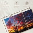 thumbnail image 6 of Elephant Stock Baja California Cactus Forest Wall Art - Horizontal Multi Panel Canvas - Living Room Wall Decor - Nature Multi Panel - Blue And Orange Decor By Christian Heeb - 57" x 36", 6 of 8