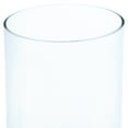 thumbnail image 5 of Northlight Glass Hurricane Pillar Candle Holder with Wooden Base - 15.25", 5 of 7