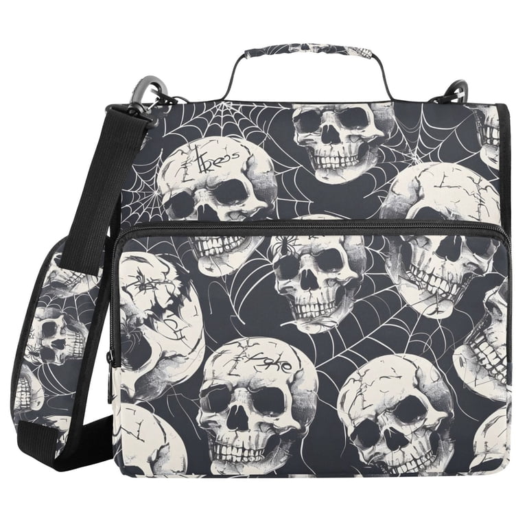 アルフィーSTS首輪物語 ビデオメイキングブック& ステッカー8枚ケース付 ALAZA Zipper Binder Halloween Skulls 3 Ring Trapper Keeper File