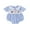 Blue, variant on Rovasas Baby Boy Plaid Romper Football Embroidery Short Sleeve Jumpsuit