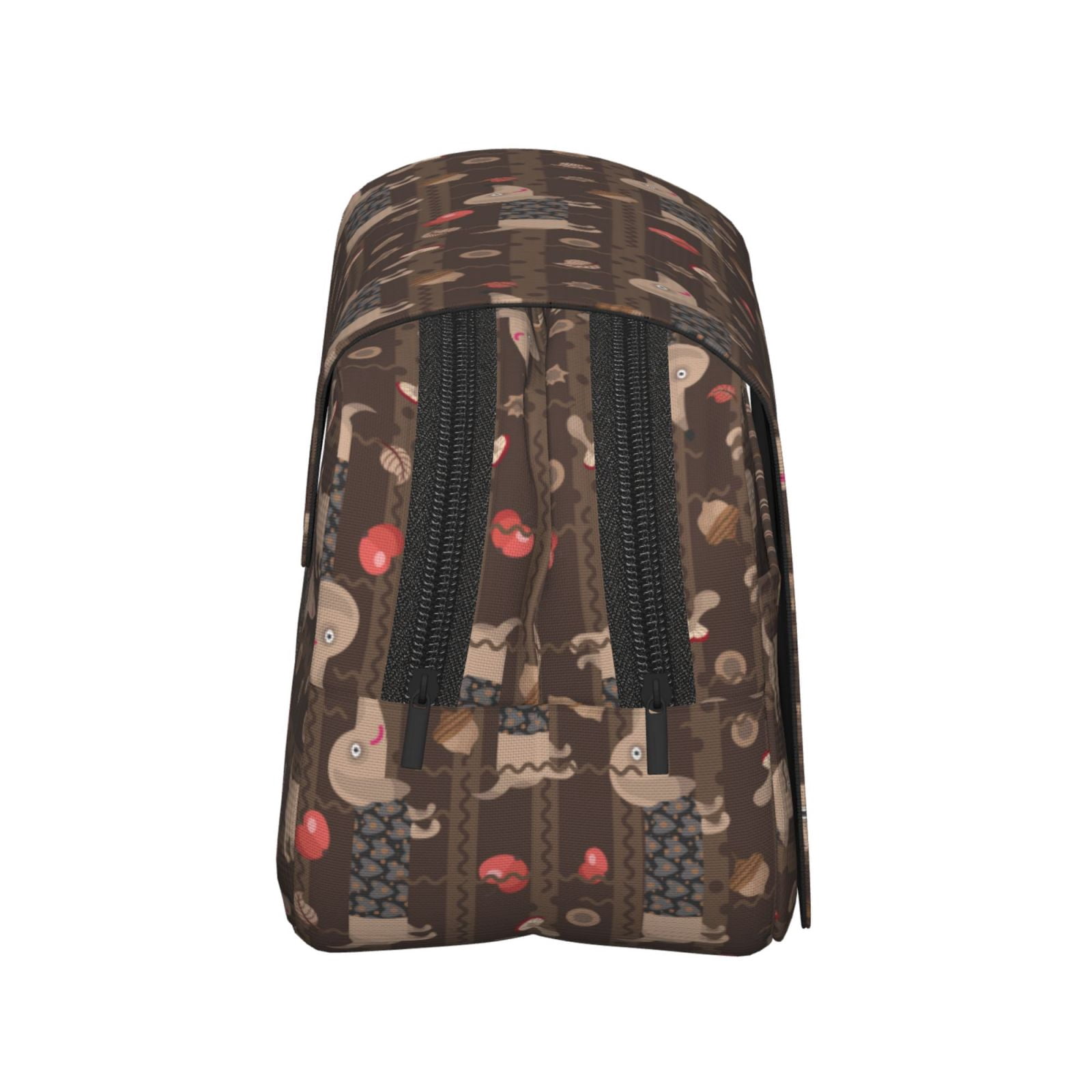 Rateoe Dachshund Dog Puppy Pattern Double Clamshell Pen Case, Storage Organizer with Two Zipper Compartments– Holds Up to 50 Pencils & Pens