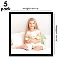 thumbnail image 5 of Americanflat 12x12 Picture Frame with Polished Plexiglass 5 Pack Galleria Collection Square Frames - Black, 5 of 7