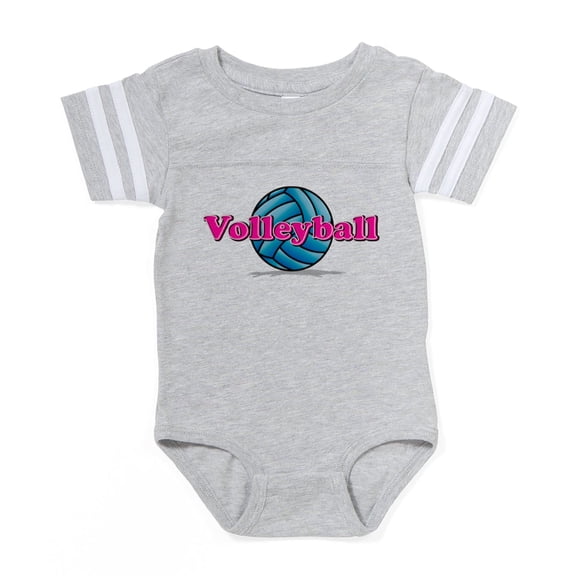 CafePress - Volleyball - Cute Infant Baby Football Bodysuit