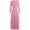 Pink, variant on PRETTYGARDEN Women's Spring 2 Piece Outfits Dressy Casual Ribbed Knit Long Sleeve Crop Tops Maxi Flowy Skirts Matching Sets
