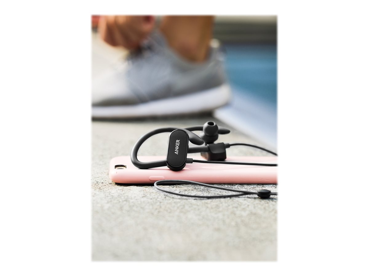 Anker SoundBuds Curve - Earphones with mic - in-ear - over-the-ear mount - Bluetooth - wireless - active noise canceling - image 4 of 6