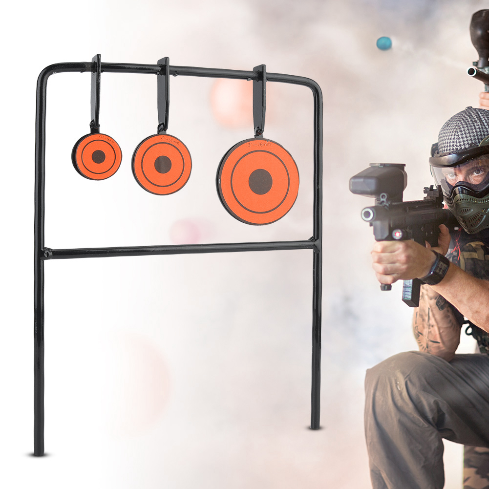 Greensen Portable Outdoor Carbon Steel+Iron Practicing Target For