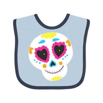 Inktastic Decorated Skull Boys or Girls Baby Bib