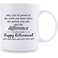 thumbnail image 2 of Happy Retirement Gifts for Women Men - Unique Retired Gifts Ideal, Going Away Gift for Coworker, 11 oz Retirement Mug for Coworkers Office & Family, 2 of 2