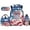 American Flag Bow Print, variant on HUISEFOR Pink Camo Fish Kids Backpack Set 17 Inch Flap School Bag with Lunch Bag, Pencil Case and Water Bottle Holder Lightweight for Preschool Elementary Bookbag Set