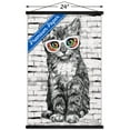 thumbnail image 3 of PD Moreno - Cat Glasses Wall Poster with Wooden Magnetic Frame, 22.375" x 34", 3 of 3