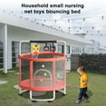 thumbnail image 3 of Trampoline,Adjustable Toddler Trampoline with Basketball Hoop,Swing,Sandbag,Ocean Balls,440lbs Indoor Outdoor Toddler Trampoline with Enclosure Net, 3 of 12