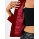 thumbnail image 5 of CHAQUETA DE VELVET DE MUJER CON CUELLO ALTO Y ABIERTO, DECORACIÓN DE BOTONES, ESTILO VINTAGE, TALLA XL, ROJO VINO, 5 of 6