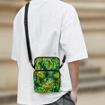 thumbnail image 3 of Psesaysky Crossbody Bag for Shop, with Zipper Pockets Lightweight Coin Bag for Womens Tropical Palm Leaf Theme Crossbody Bags, 3 of 7