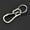 Silver, variant on Titanium Carabiner Key Chain Holder Titanium Heavy Duty Carabiner Keychain EDC Quick Release Hooks With Titanium Key Ring