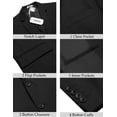 thumbnail image 5 of COOFANDY Mens Suit Blazer Classic Fit Casual Business Summer Sports Jacket Two Button, 5 of 5
