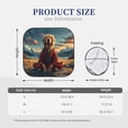 thumbnail image 3 of Windshield Sun Shade, Meditating Golden Retriever Foldable Car Sun Shade Windshield for Front, 2 Pieces, 3 of 7