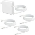 thumbnail image 1 of Charger for MacBook Air 30W USB-C Power Adapter, Compatible with iPad, 80-inch USB-C Cable, Foldable Plug, Battery Protection, Multi-Safety Features, Includes 4 Extra Cables, 1 of 5