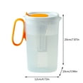Hot Sale! Large Airtight Plastic Jar With Lid And Locking Handle 50oz 1