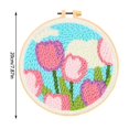 thumbnail image 3 of Punch Needle Kit under $5! CQCYD DIY Punch Needle Embroidery Kit, Floral Design Craft Material Package, Complete Beginner Art Supplies, Creative Handmade Home Decor Project, 3 of 6