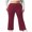Burgundy, variant on Michellecmm Women Yoga Pants High Waist Stretchy Hip Lift Workout Leggings Exercise Running Flare Pants