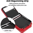 thumbnail image 4 of MYKOMI for Samsung Galaxy Z Flip 4 Case with Card Holder and Adjustable Strap, Stylish and Versatile Accessory, Heavy Duty Shockproof Case for Galaxy Z Flip 4, 4 of 6