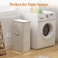 thumbnail image 2 of Cesto de ropa Lifewit, 65 L, delgado, con tapa, blanco, 1 paquete, 2 of 9
