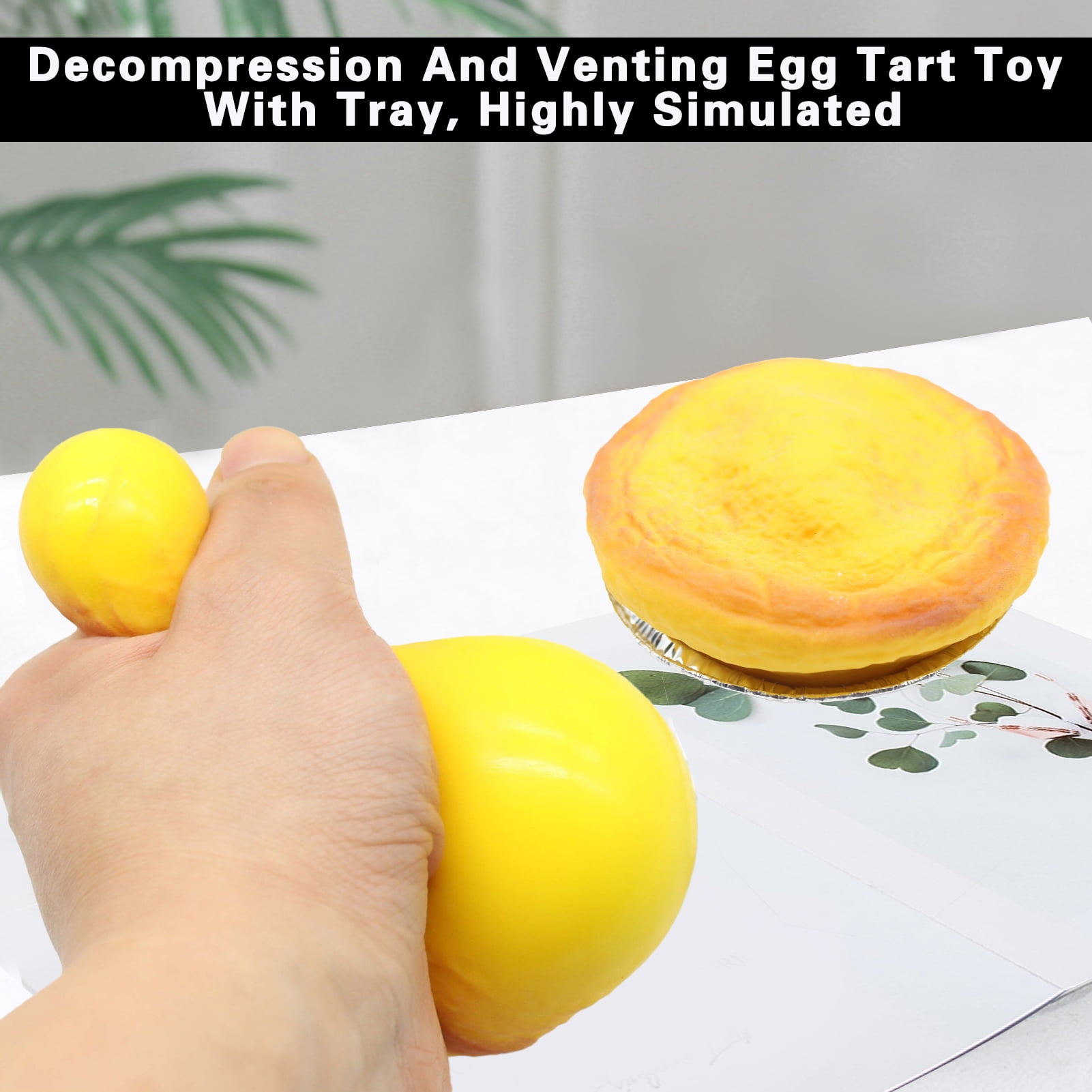 Realistic Squeezy Toy Artificial Tart Fake Dessert Decoration, Soft