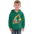 thumbnail image 4 of XUELUO Big Boys Hoodies Long Sleeve Dinosaur Excavator Graphic Solid Pullover Hoodie Funny School Daily Comfort Kids Sweatshirt, 4 of 4