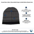 thumbnail image 4 of Grand Sierra  Reversible Stripe to Solid Winter Beanie Hat (Men), 4 of 4
