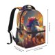 thumbnail image 2 of Disketp Rainbow Sunset Cloud White Horse Mochila Estampada para Hombre y Mujer – Mochila Ligera Clásica con Múltiples Bolsillos para Universidad, Trabajo y Viajes-One Size, 2 of 5