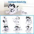 SUPER JOY Remote Control Robot Dog Toy, Programmable Interactive