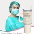 thumbnail image 2 of Nurse Tumbler Nurse Gifts for Women - Nurse Appreciation Gifts Nurses Week Gifts for Female Male Nurse、 New Nurses、 NICU Nurse、 RN、 LPN, 40oz Nurse Tumbler with Handle and Straw, 2 of 6