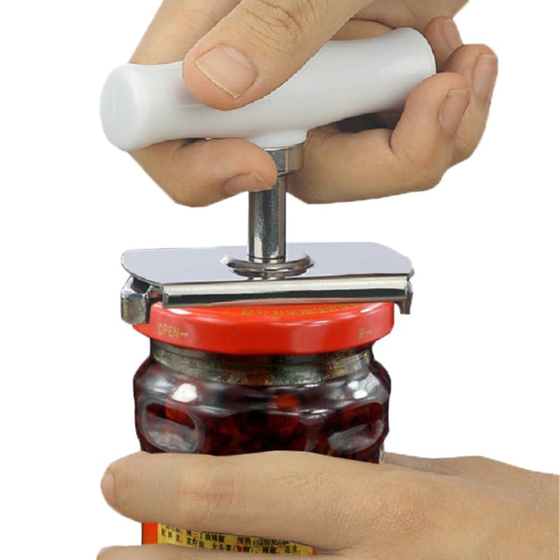Stainless Steel Manual Can Bottle Jar Lid Opener Remover Anti-Slip Kitchen Tools 