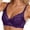 Purple, variant on Underwire Bras for Women Summer Lightweight Elegant Floral Lace Adjustable Strap Padded Push Up Bra