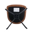 Guyou Modern Swivel Office Chair no Wheels, PU Leather Upholstered Desk ...