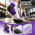 thumbnail image 6 of Spencer 5 Pairs Compression Socks for Women and Men, 10-20 mmHg Low Cut Athletic Running Gym Ankle Socks for Plantar Fasciitis, Heel Foot Pain Relief Arch Support "S/M,5 Colors", 6 of 10