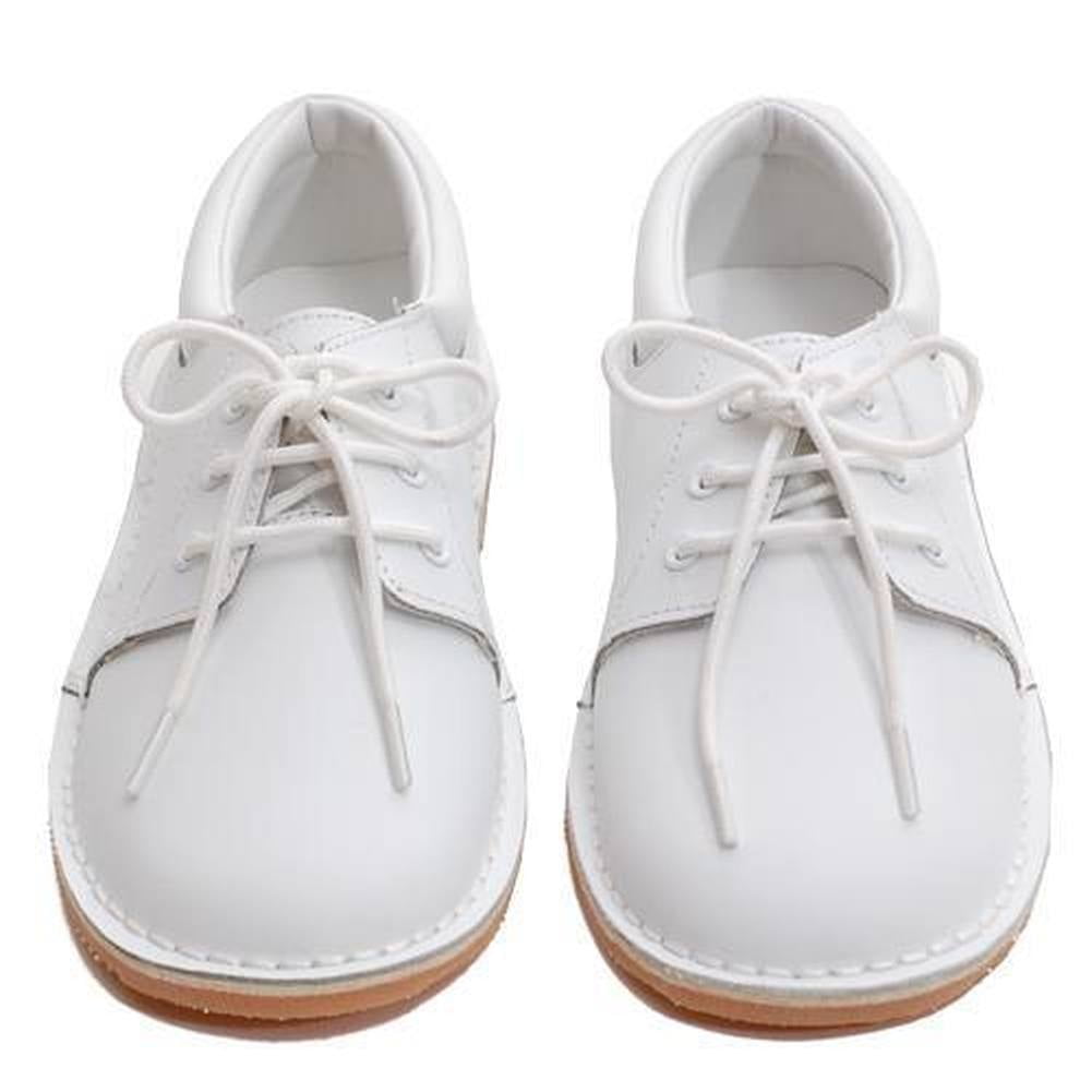 IM Link Toddler Little Boys White Oxford Dress Shoes