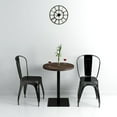 thumbnail image 3 of vidaXL Bistro Table MDF Steel French Side Stand Desk Multi Sizes Dark Ash/Oak, 3 of 37