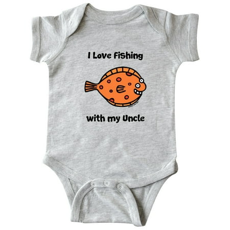 

Inktastic Fishing with My Uncle Gift Baby Boy or Baby Girl Bodysuit